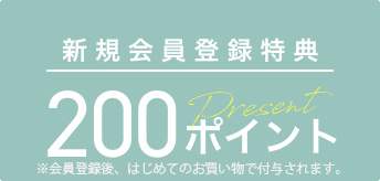 新規会員登録特典500ポイント