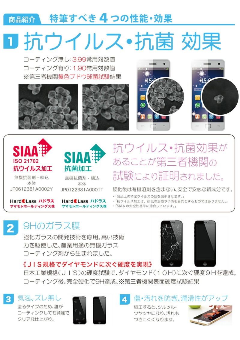 スマホコーティング ガラスコーティング 硬度9H 抗菌 抗ウイル｜MY WAY SMART｜スマホフィルム・保護フィルム専門通販  《公式》FIRME フィルミ